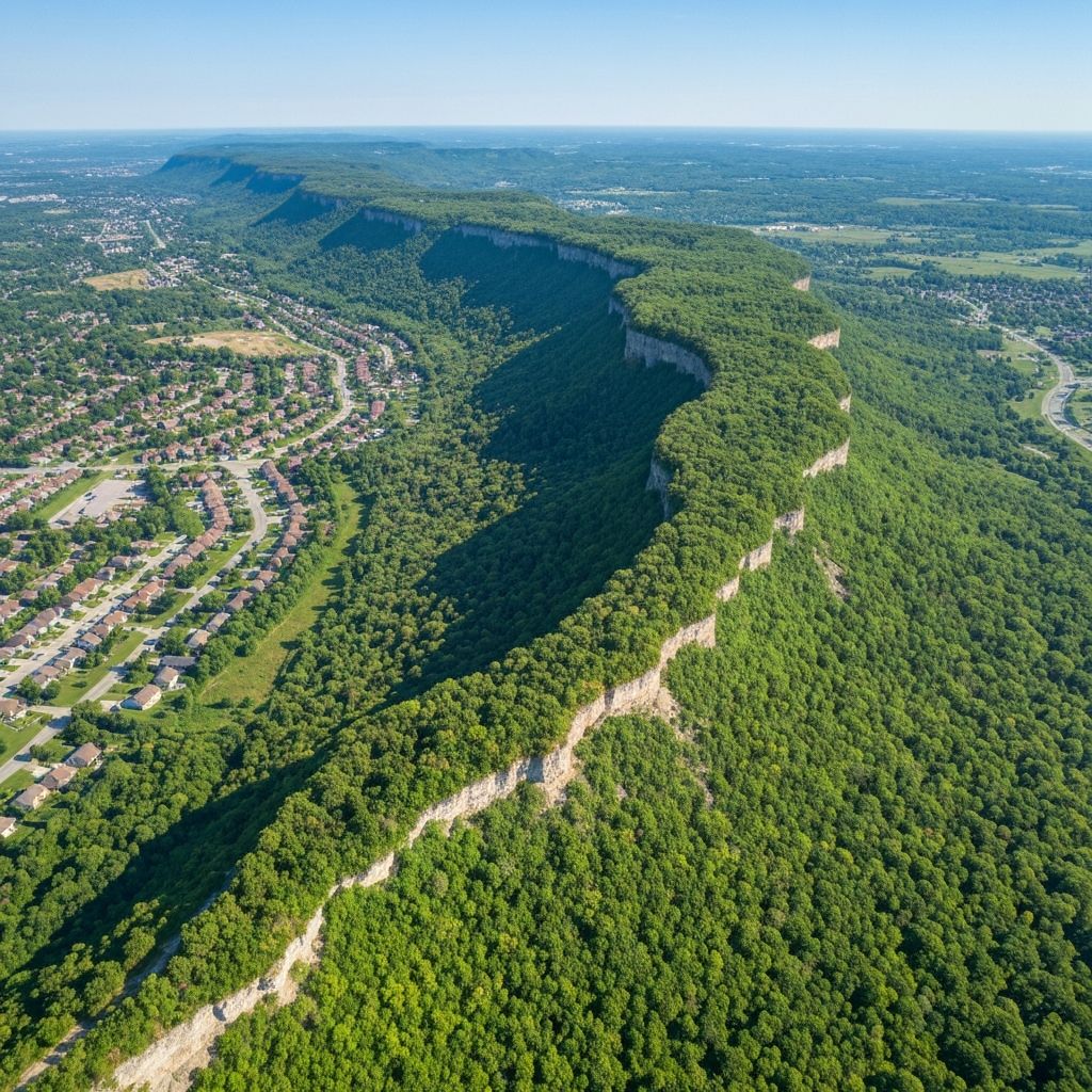 Scenic Niagara Escarpment views near Stoney Creek